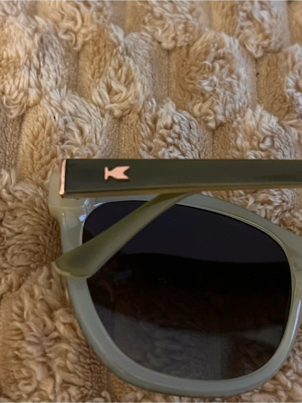 Women's Olive Green Cat-Eye Sunglasses